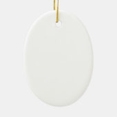 Zwart bisschopsmaakstuk keramisch ornament (Achterkant)