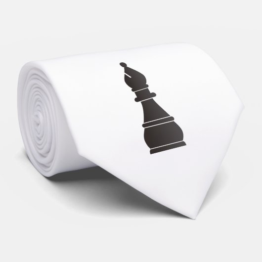 Zwart bisschopsmaakstuk stropdas (Opgerold)