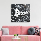 Zwart Bithoekje Canvas Afdruk (Insitu (Woonkamer))