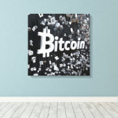 Zwart Bithoekje Canvas Afdruk (Insitu (Houten vloer))