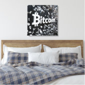 Zwart Bithoekje Canvas Afdruk (Insitu (Slaapkamer))