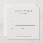 Zwart Blad Tropisch Bladgroen Varen Cadeaubon Kaart (Achterkant)