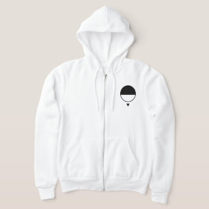 Zwart & Blank Cirkel Hoodie