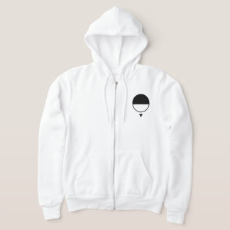 Zwart & Blank Cirkel Hoodie
