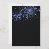 Zwart Blauw 30e Ballonnen Confetti Volwassen Verja Kaart (Achterkant)