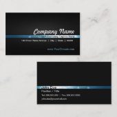 Zwart, blauw, aangepaste Visitekaartjes voor kools (Voorkant / Achterkant)