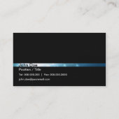 Zwart, blauw, aangepaste Visitekaartjes voor kools (Achterkant)