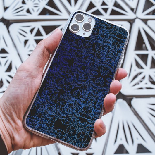 Zwart-blauw aanjager, uniek esthetisch Case-Mate iPhone case