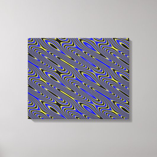 Zwart blauw en geel Zwemdoek Afdrukken (Voorkant)