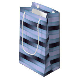 Zwart Blauw en Paars Weefpatroon Klein Cadeauzakje