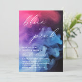 Zwart blauw en roze Baby Kaart (Staand voorkant)