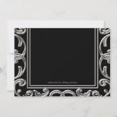 Zwart, Blauw en Zilver Twin Boy Baby shower Kaart (Achterkant)