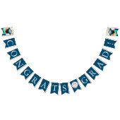 Zwart Blauw Foto Gefeliciteerd Afstudeerder Afstud Vlaggetjes (Alle)