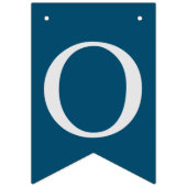 Zwart Blauw Foto Gefeliciteerd Afstudeerder Afstud Vlaggetjes (Derde vlag)