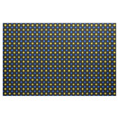 Zwart Blauw Geel Stippen Design  Stof (Yard (91,4 cm))