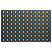 Zwart Blauw Geel Stippen Design  Stof (Fat Quarter)