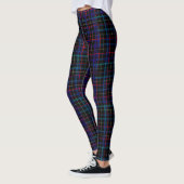 Zwart Blauw Geruit Leggings (Links)
