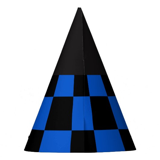 Zwart-blauw - Italiaanse football club - Inter Feesthoedjes (Achterkant)