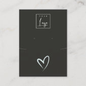 Zwart blauw Ketting met Logo Visitekaartje (Voorkant)