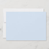 Zwart Blauw Klein Man Baby shower Kaart (Achterkant)