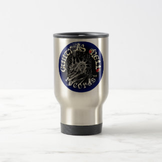 Zwart-blauw Logo Reisbeker