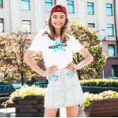 Zwart Blauw Modern Wildstyle T-shirt