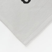 Zwart & blauw motorfiets graffiti grijs fleece deken (Hoek)