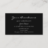 Zwart Blauw Paarse met Glitter Stars Professional Visitekaartje (Achterkant)