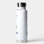 Zwart Blauw Persoonlijk Waterfles (Rechts)