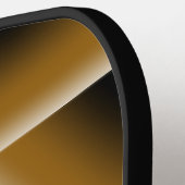 Zwart Blauw Rood Goud Ombre Afgrond Abstracte Kuns Pickleball Paddle (Links Detail)