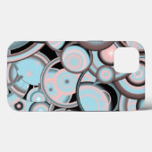 Zwart blauw roze mokkergradiënt Concentric Cirkel Case-Mate iPhone Case (Achterkant (horizontaal))