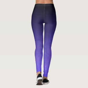 Zwart blauw rustige ombre donker leggings