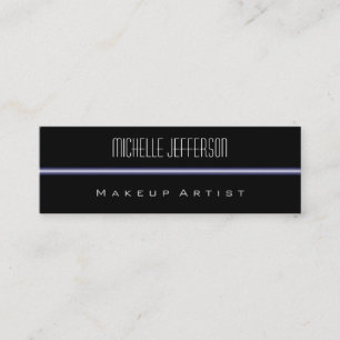 Zwart blauw, standaard dunne Visitekaartje