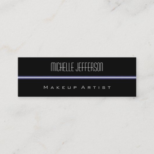 Zwart blauw, standaard dunne Visitekaartje (Voorkant)