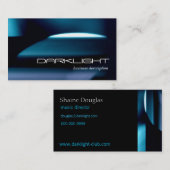 Zwart-blauw-wit Abstract Matig Algemeen Visitekaartje (Voorkant / Achterkant)