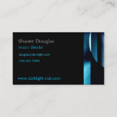 Zwart-blauw-wit Abstract Matig Algemeen Visitekaartje (Achterkant)