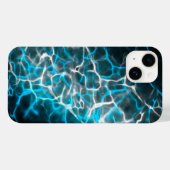 Zwart, blauw, wit bliksem waterreflectie Case-Mate iPhone case (Achterkant (horizontaal))