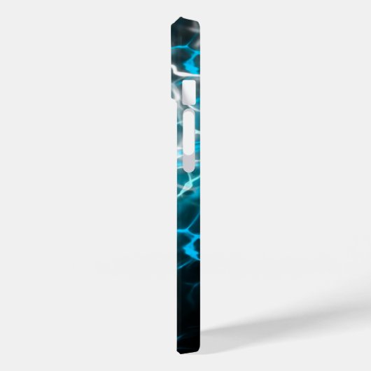 Zwart, blauw, wit bliksem waterreflectie Case-Mate iPhone case (Achterkant / Links)