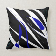 Zwart blauw wit design