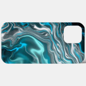 Zwart-blauwe, blauwe, lichtvochtige kunst Case-Mate iPhone case (Achterkant (horizontaal))