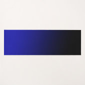 Zwart blauwe gradiënt  yogamat (Voorkant (horizontaal))