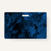 Zwart-blauwe Hallo achter het masker Badge (Achterkant)