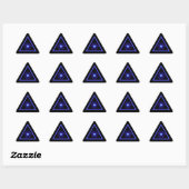 Zwart-blauwe Sticker voor laserwaarschuwing (Vel)