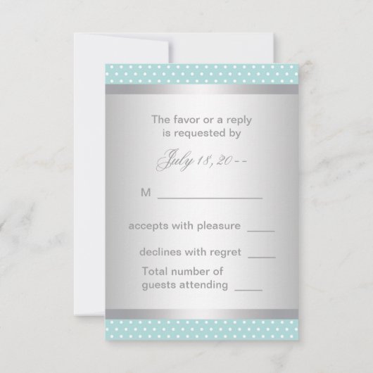 Zwart Blauwgroen Blauw RSVP (Achterkant)