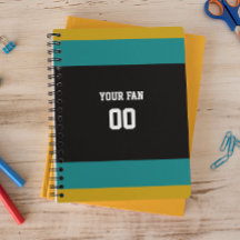 Zwart, Blauwgroen en Gold Football team op maat