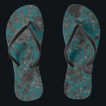 Zwart Blauwgroen Roos Gothic Elegant Wedding Teenslippers<br><div class="desc">Elegante blauwgroen en zwarte roos trouwfeestbendes zijn mooi met een donkere gotische bruiloft. Ideaal voor je bruidsschat briefpapier met dit prachtige design!</div>