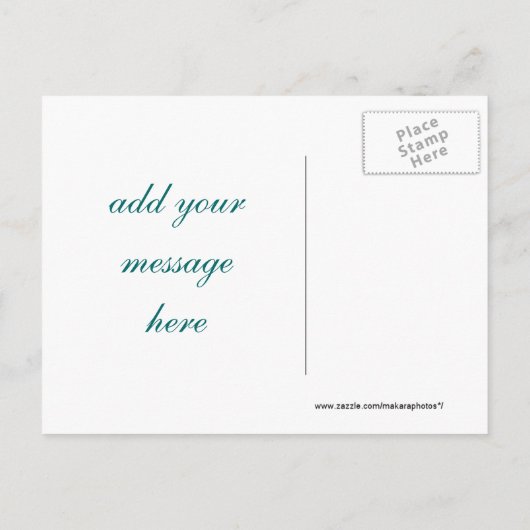 Zwart & Blauwgroen Save-the-Date Invitation aanpas Aankondigingskaart (Achterkant)