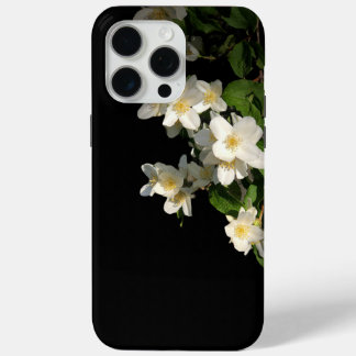 Zwart Bloemen Stoere iPhone Case