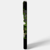 Zwart Bloemen Stoere iPhone Case (Achterkant / Links)