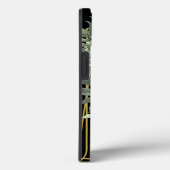 Zwart bloemenmasker Case-Mate iPhone case (Achterkant / Rechts)